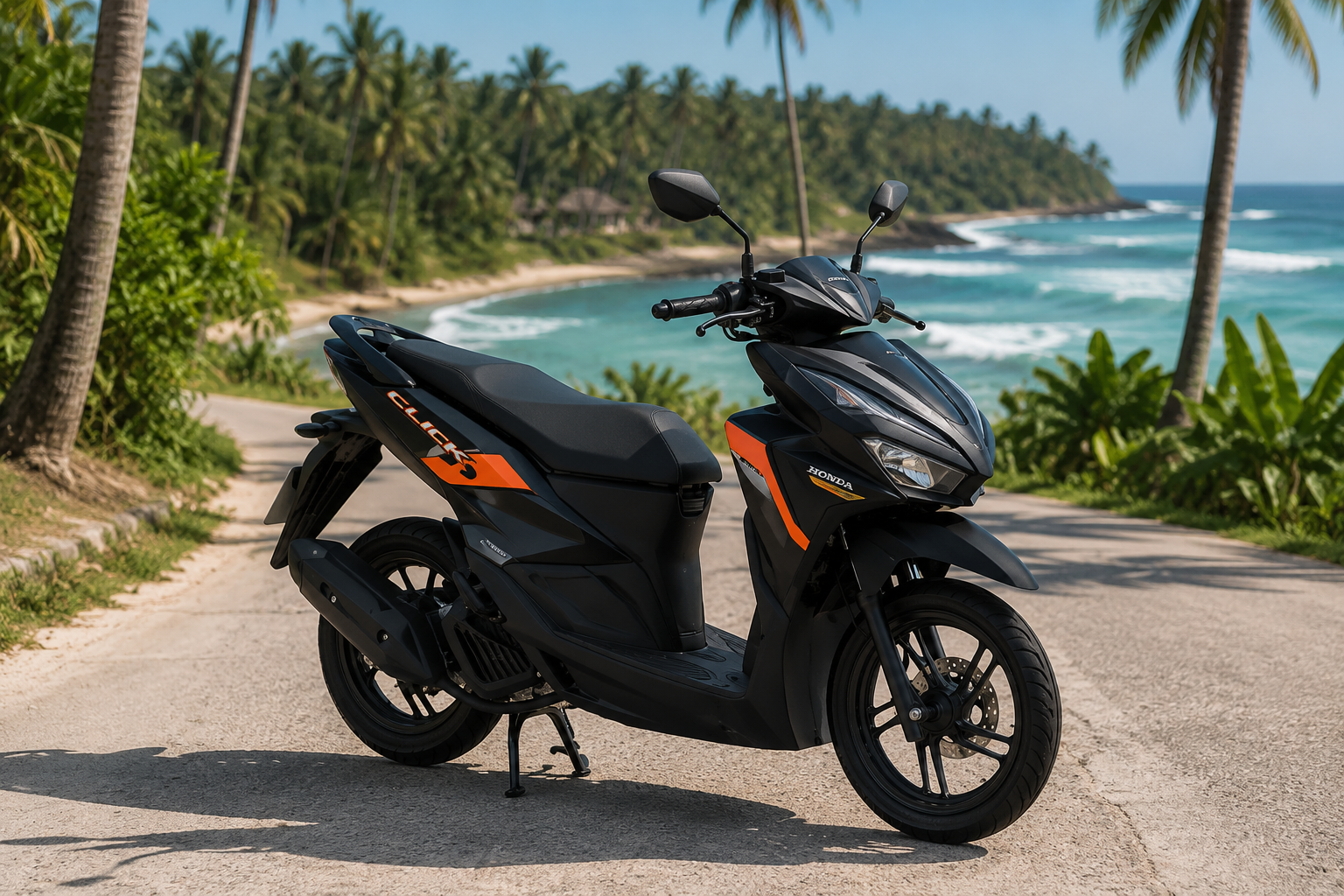 Honda Click 125 scooter rental Siargao