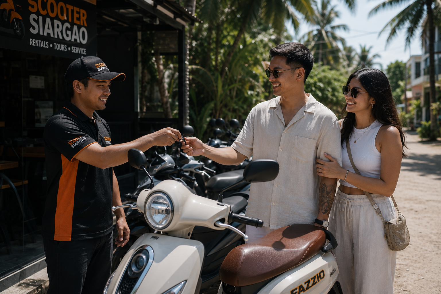 License required scooter rental Siargao