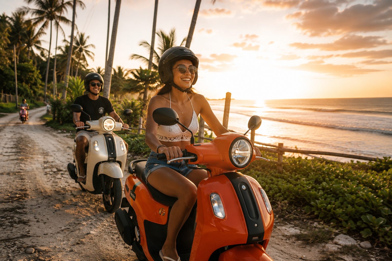 Evening scooter ride Siargao
